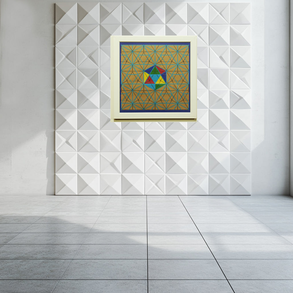 Platonic Solids Editions 8"x8" Framed Print ICOSAHEDRON